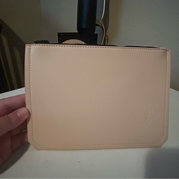 Yves Saint Laurent Tan Leather Men's Pouch - Picture 1 of 4